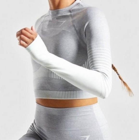 Gymshark Amplify Seamless Long Sleeve Crop - Picture 2 of 3